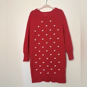 Baby gap size 5 Christmas / holiday red sweater dress
